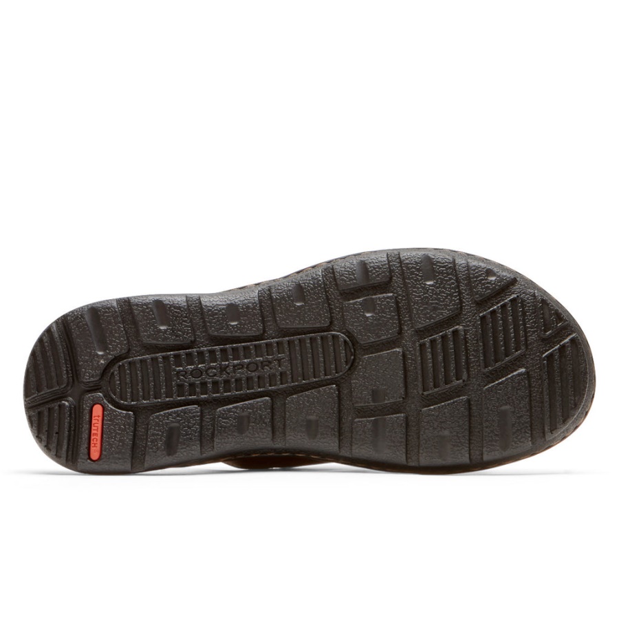 Rockport Darwyn Slide Sandal Coach Brun