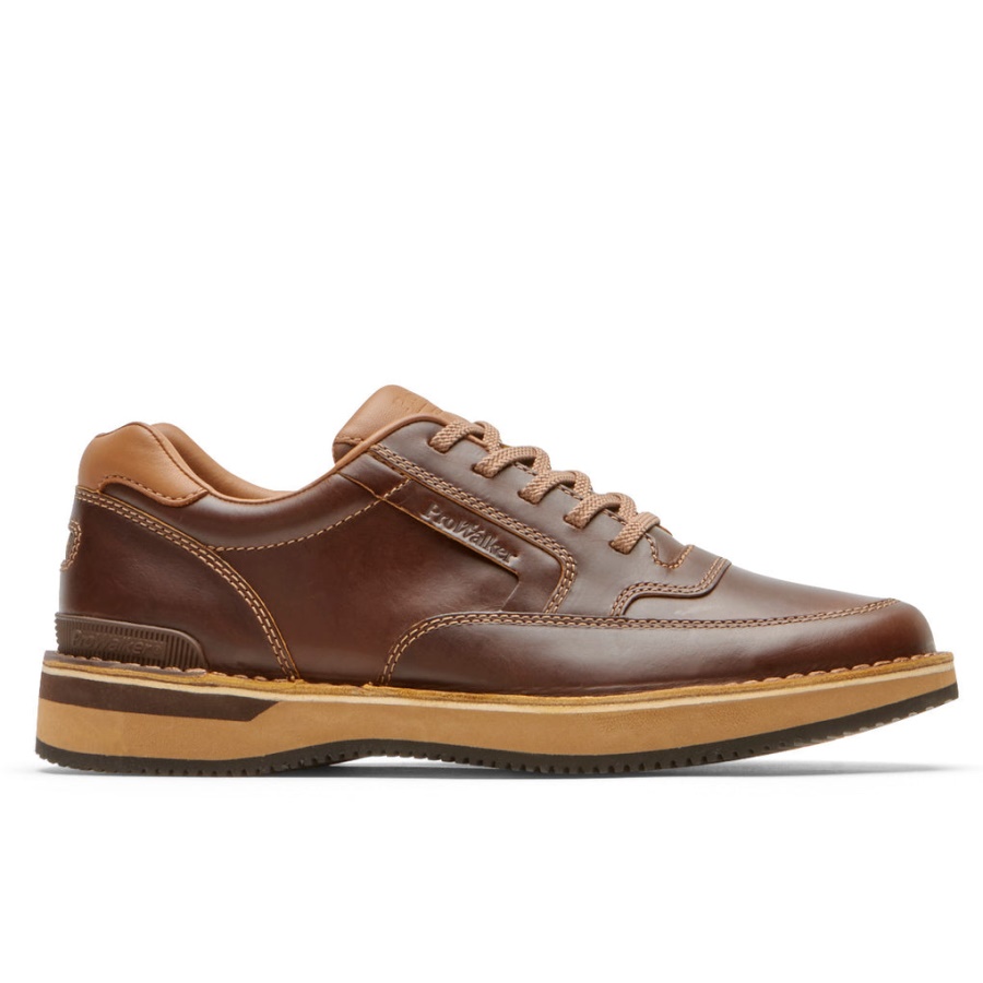 Rockport Menns 9000 Prowalker Limited Edition Brunt Skinn