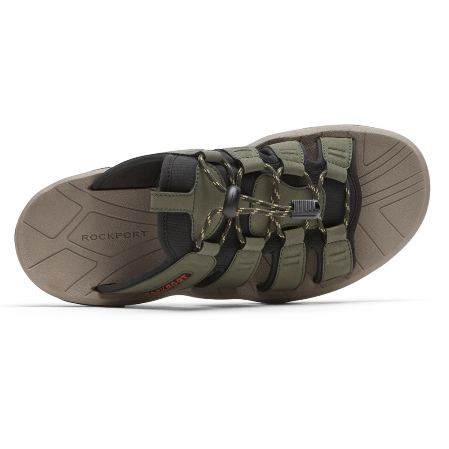 Rockport Menns Byron Bungee Slide Oliven
