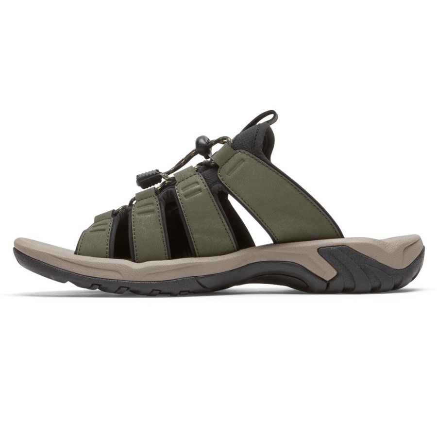 Rockport Menns Byron Bungee Slide Oliven