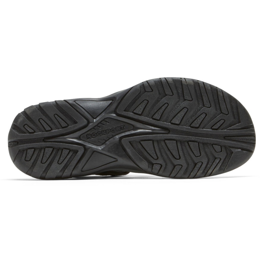 Rockport Menns Byron Fisherman Sandal Svart