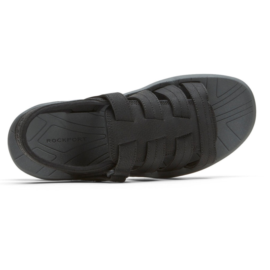 Rockport Menns Byron Fisherman Sandal Svart