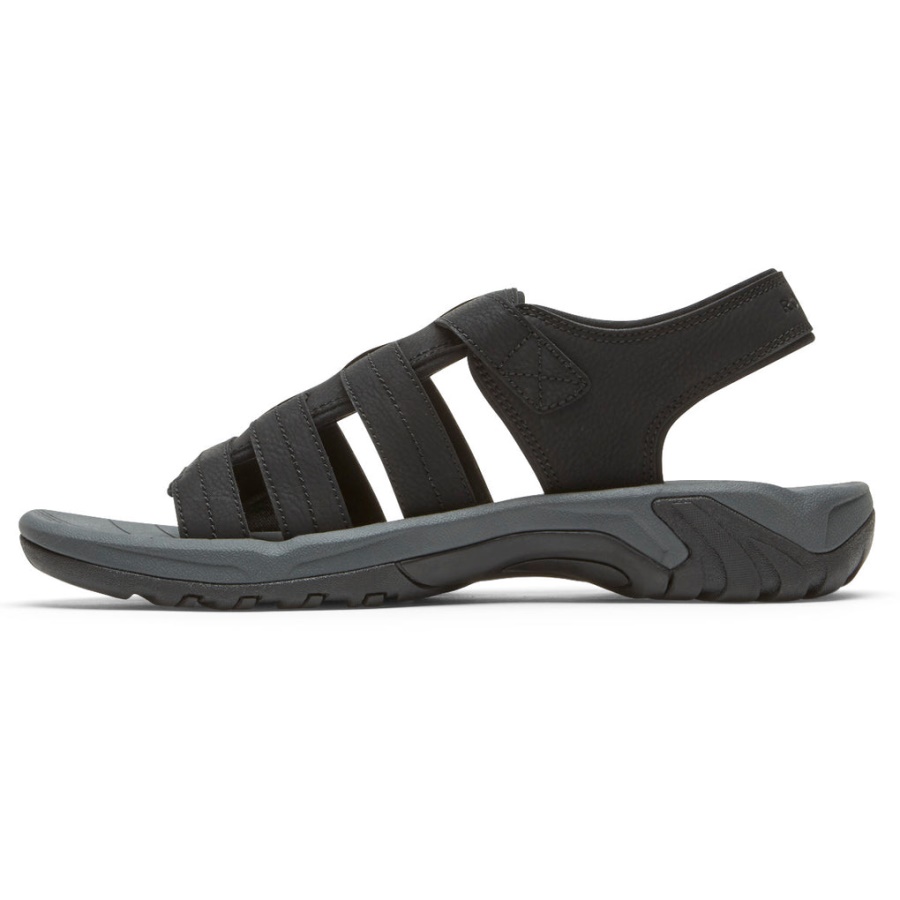 Rockport Menns Byron Fisherman Sandal Svart