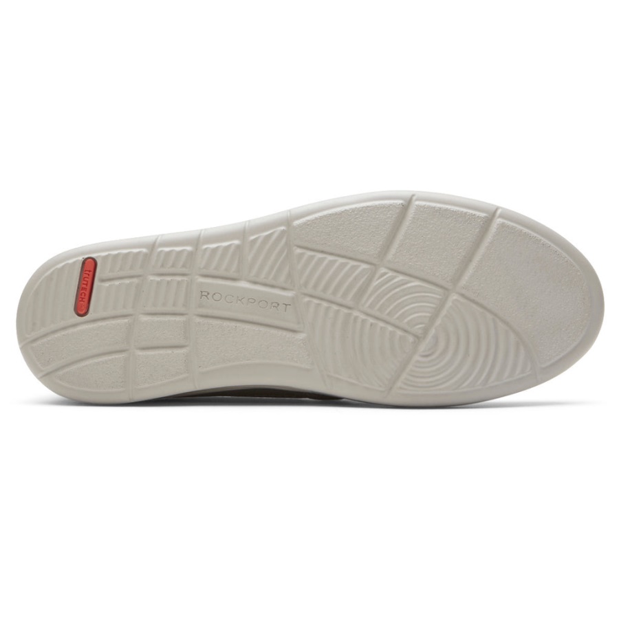 Rockport Menns Caldwell Twin Gore Slip-on Grå Nettingskinn