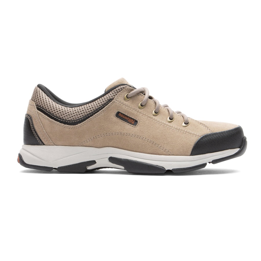 Rockport Menns Chranson Blonder I Taupe Semsket Skinn