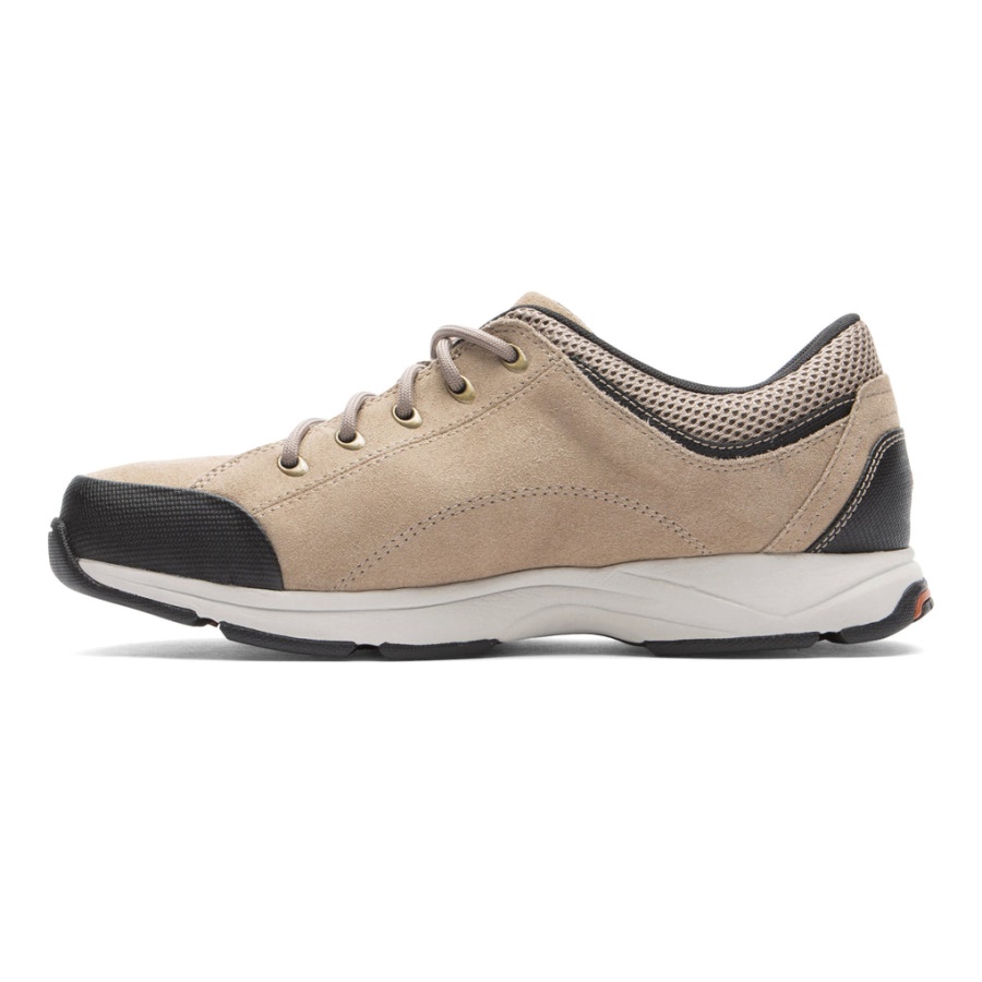 Rockport Menns Chranson Blonder I Taupe Semsket Skinn