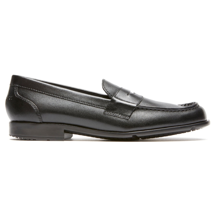 Rockport Klassisk Penny Loafer For Menn Svart Ii