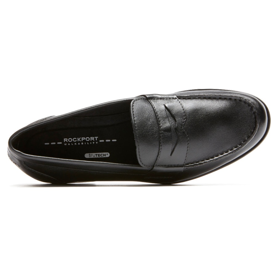 Rockport Klassisk Penny Loafer For Menn Svart Ii
