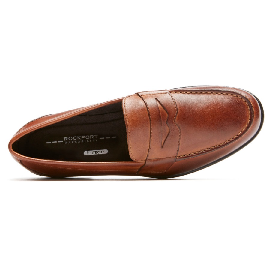 Rockport Herre Klassisk Penny Loafer Cognac