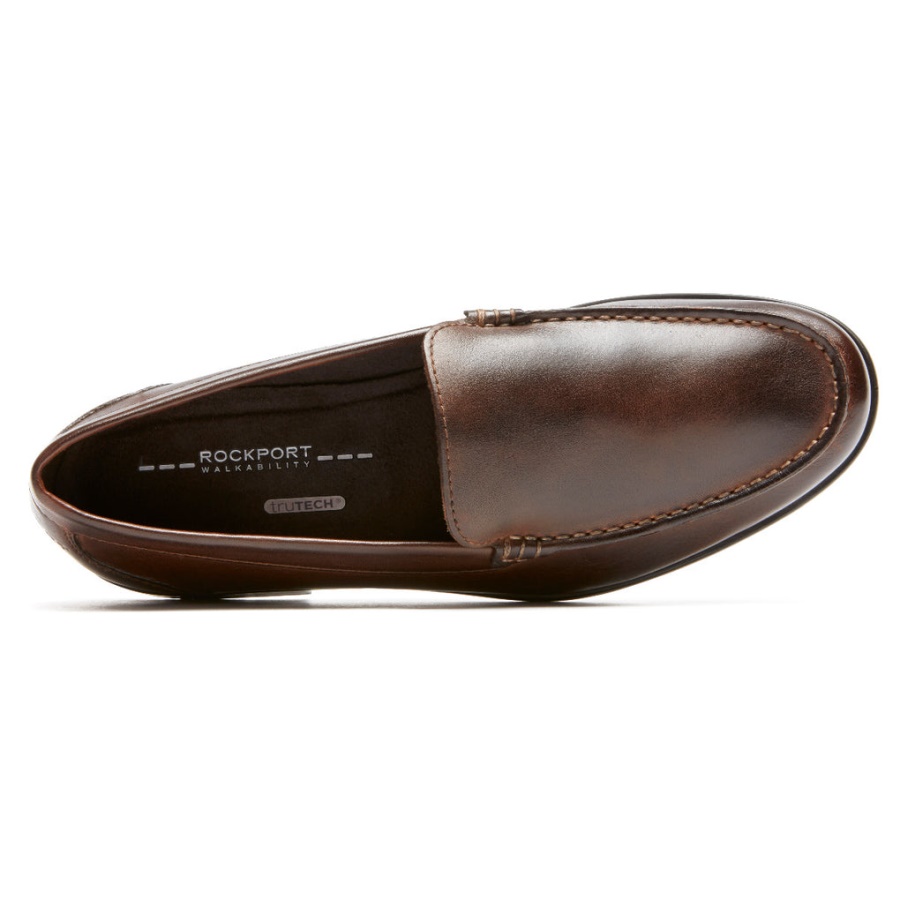 Rockport Klassisk Venetiansk Loafer For Menn Mørkebrun