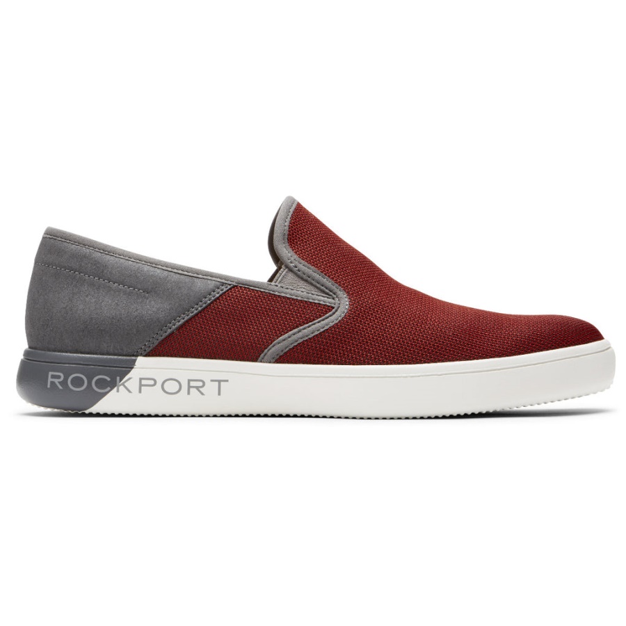 Rockport Menns Kolle Slip-on Mesh Sneaker Redwood Multi Mesh