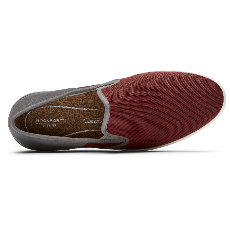 Rockport Menns Kolle Slip-on Mesh Sneaker Redwood Multi Mesh