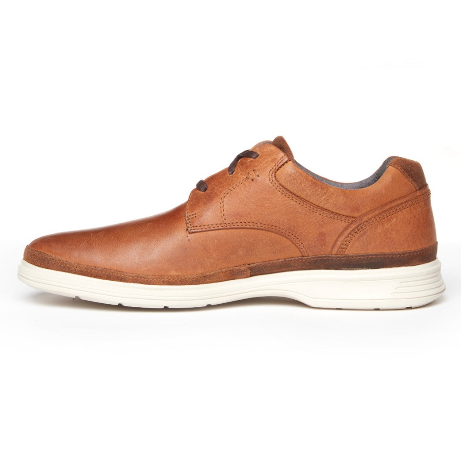 Rockport Herre Dressports 2 Go Plain Toe New Caramel
