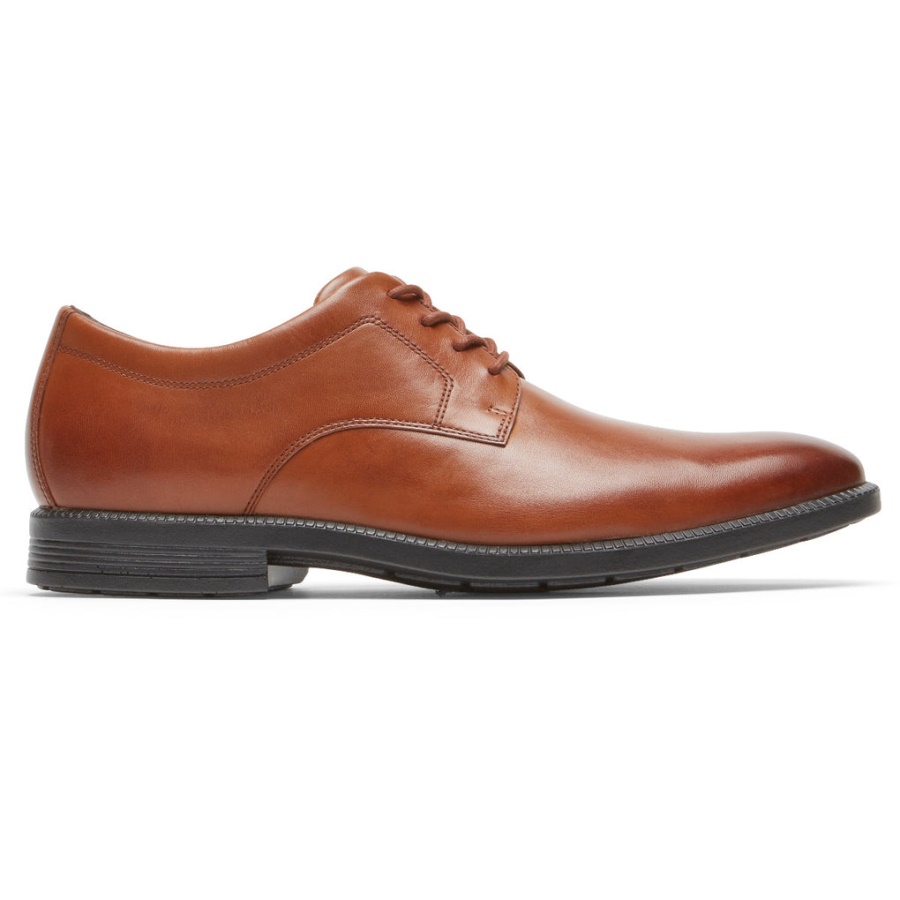 Rockport Dresssports For Menn Pluss Ensfarget Oxford Britisk Brunfarge