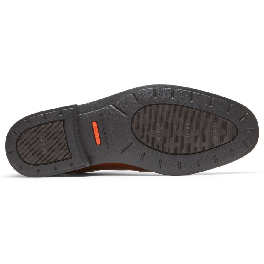 Rockport Dresssports For Menn Pluss Ensfarget Oxford Britisk Brunfarge