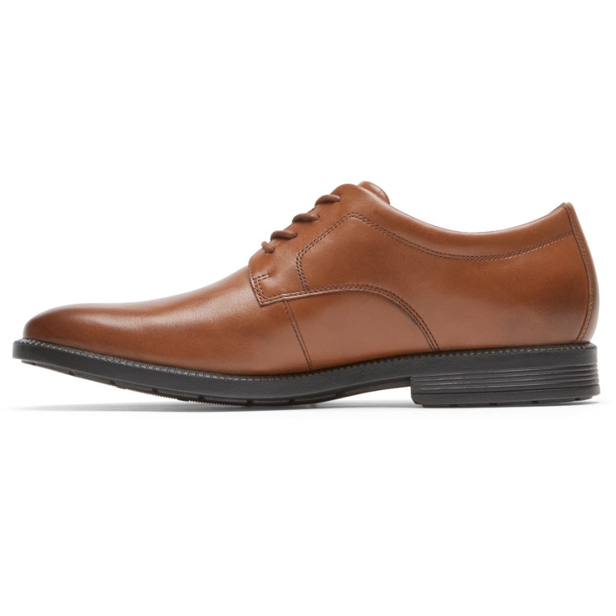 Rockport Dresssports For Menn Pluss Ensfarget Oxford Britisk Brunfarge