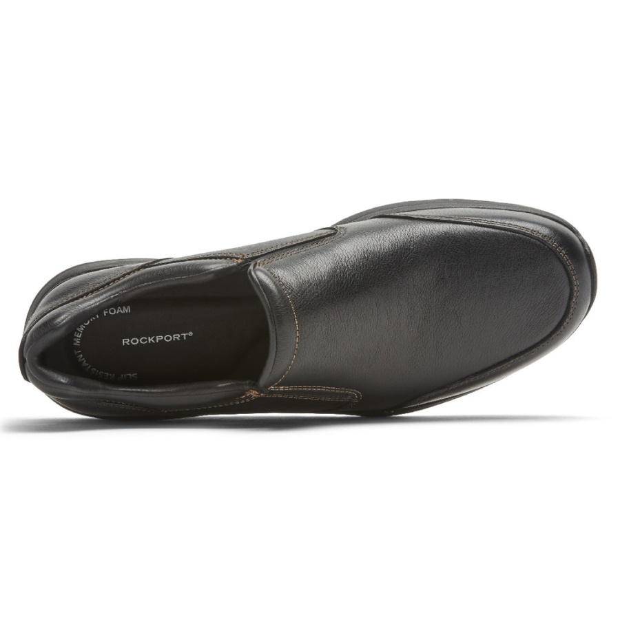 Rockport Menns Edge Hill 2 Dobbel Gore Slip-on Svart