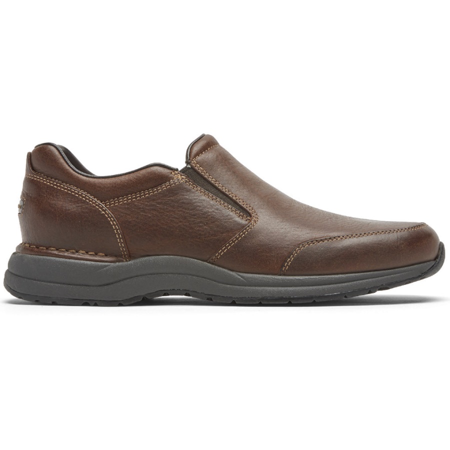 Rockport Herrekant Bakke 2 Dobbel Gore Slip-on Lys Brun
