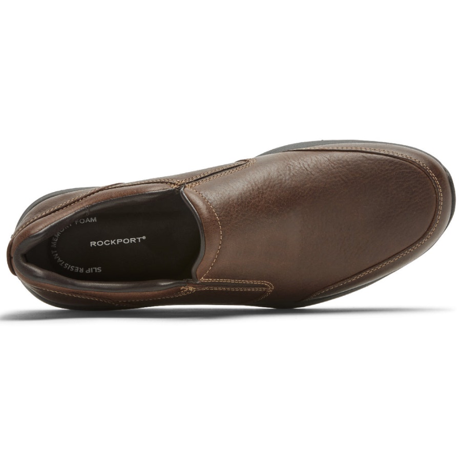 Rockport Herrekant Bakke 2 Dobbel Gore Slip-on Lys Brun