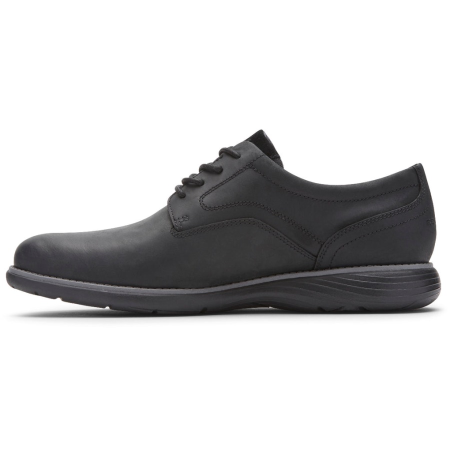 Rockport Menns Garett Plain Toe Oxford Black Ii