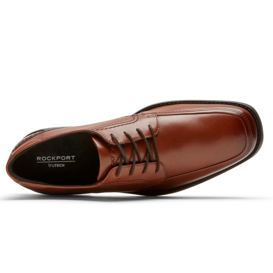 Rockport Menns Greyson Forkle Tå Oxford Tan