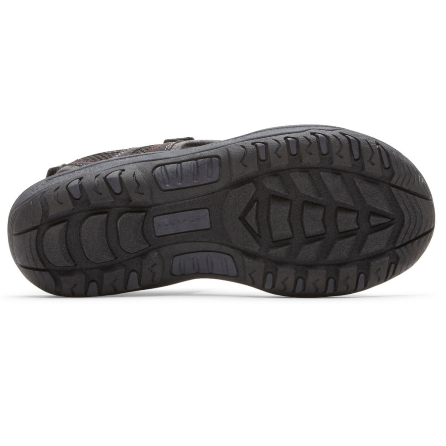 Rockport Herre Hayes Kvartstrop Sandal Svart