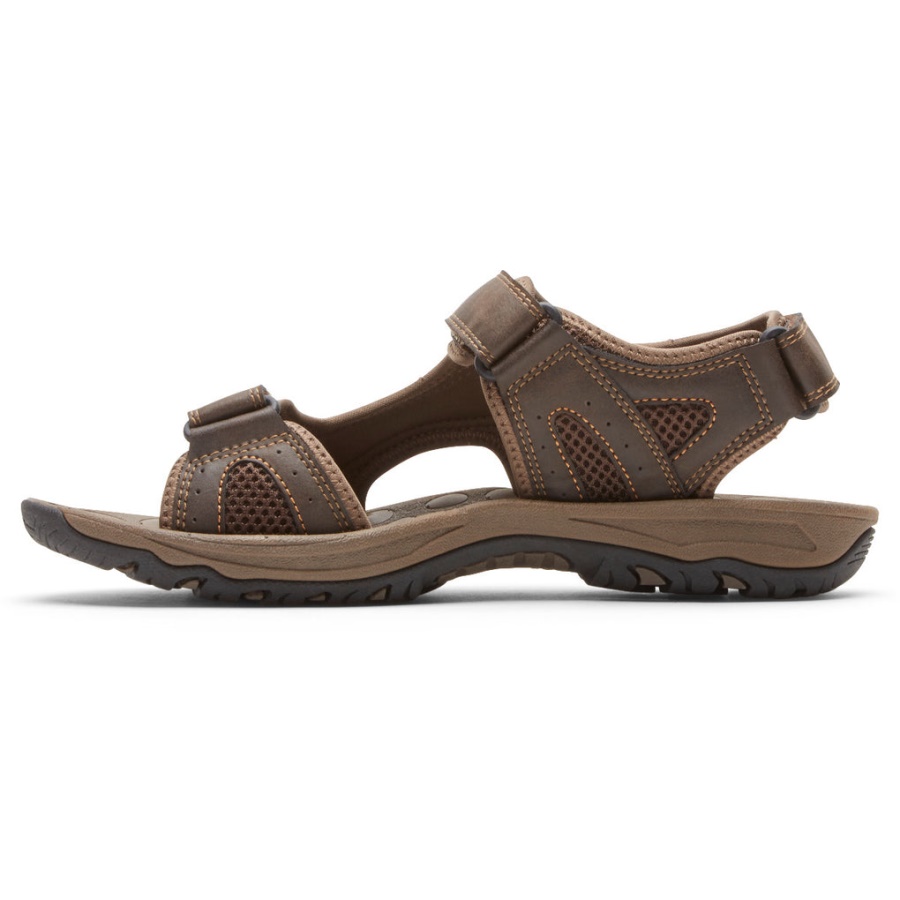 Rockport Menn Hayes Kvart-rem Sandal Brun