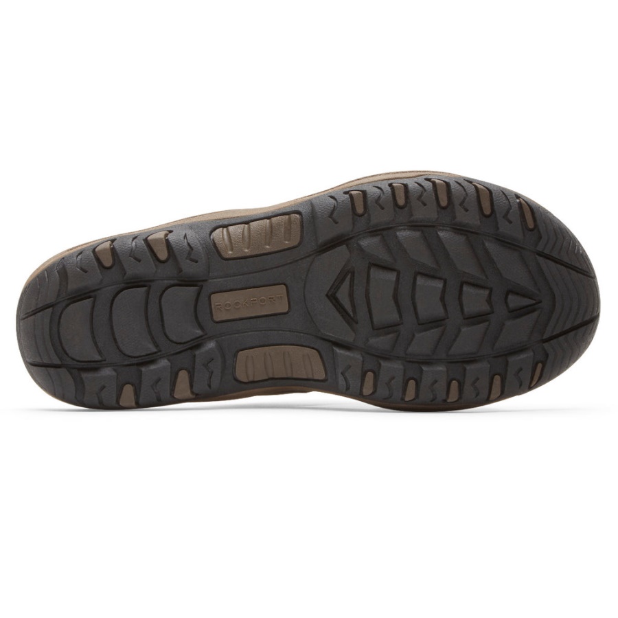 Rockport Menn Hayes Slide Sandal Brun