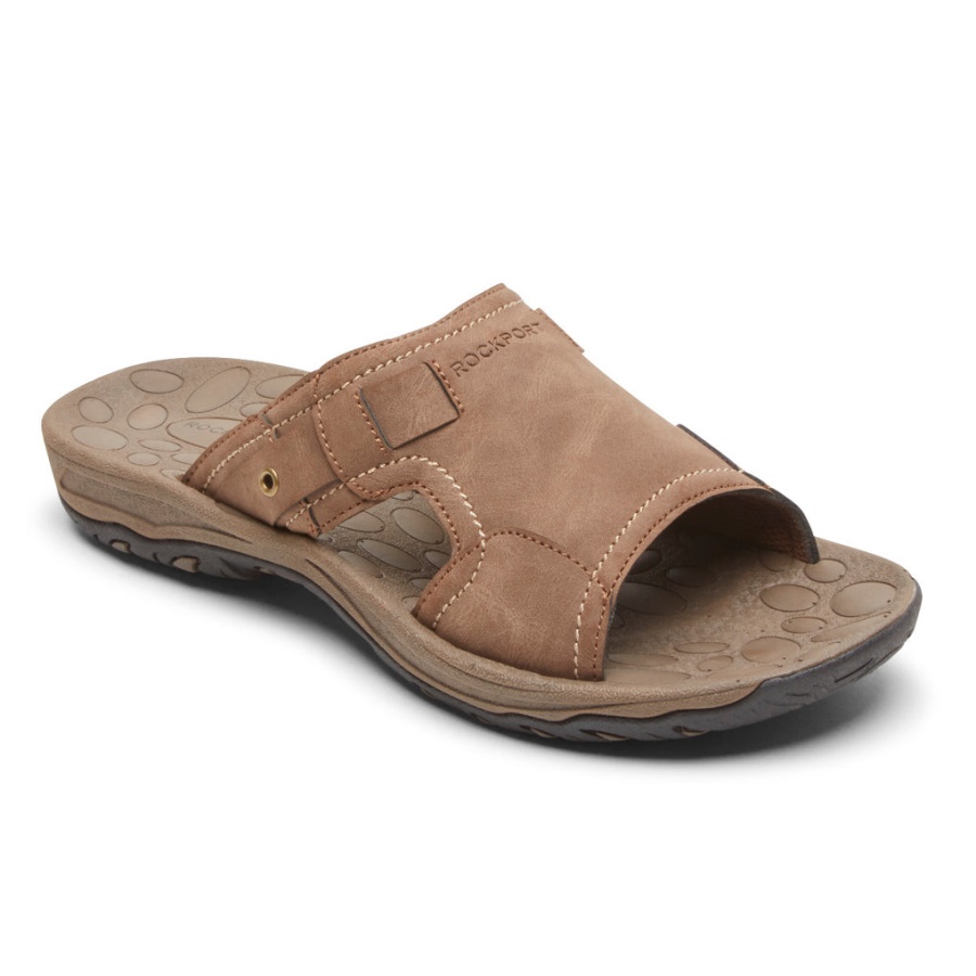 Rockport Herre Hayes Skyve Sandal Taupe