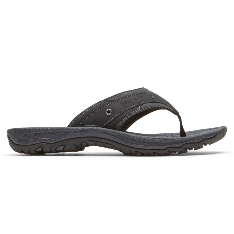 Rockport Herre Hayes Thong Sandal Svart