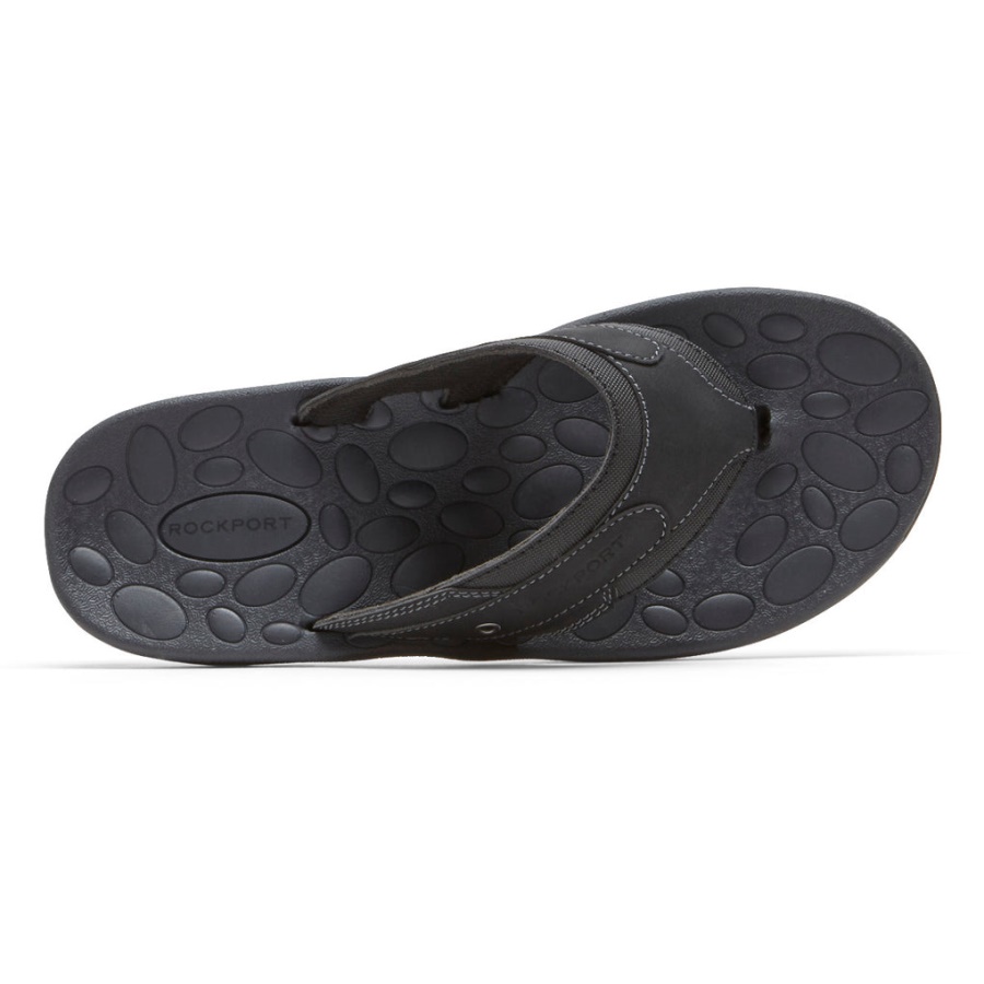Rockport Herre Hayes Thong Sandal Svart