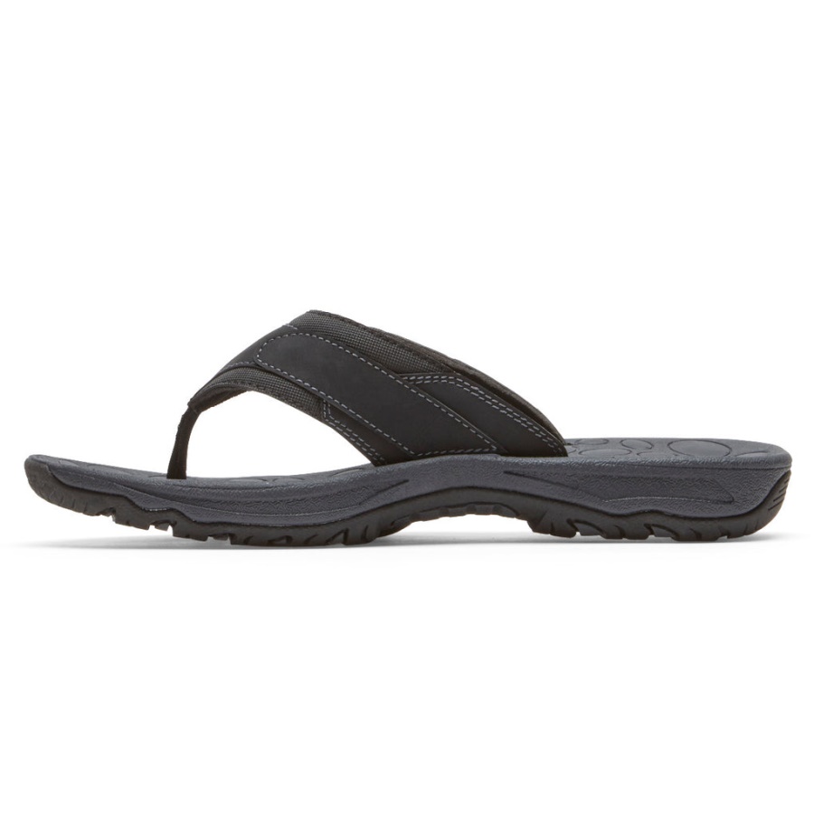 Rockport Herre Hayes Thong Sandal Svart