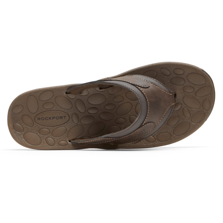 Rockport Herre Hayes Thong Sandal Brun
