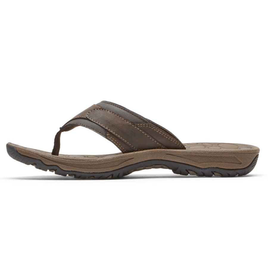 Rockport Herre Hayes Thong Sandal Brun