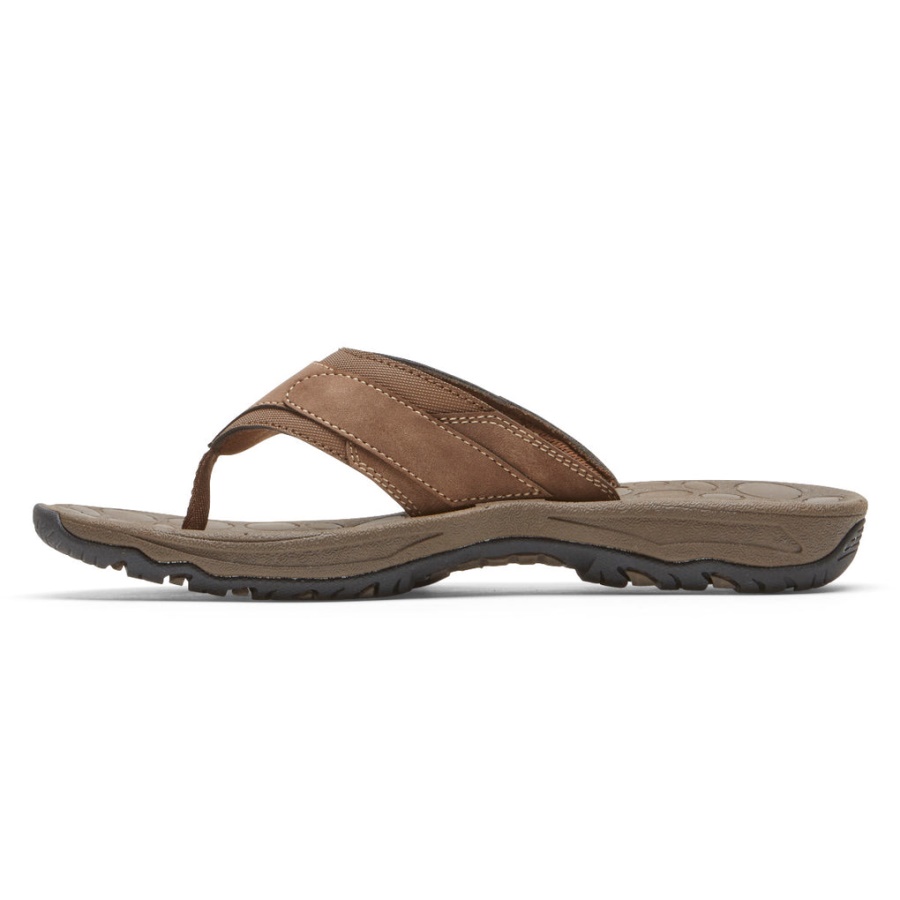 Rockport Herre Hayes Thong Sandal Tan