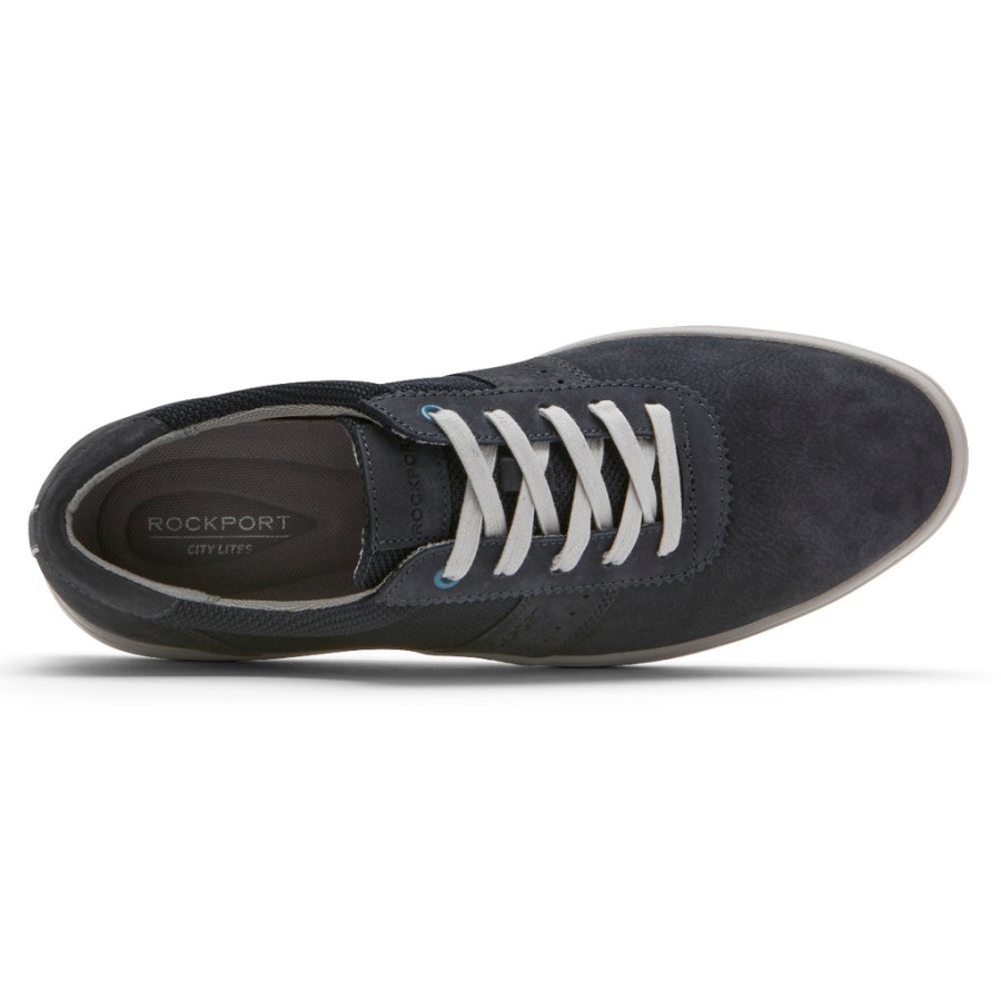 Rockport Herre Jarvis Sneaker Ny Kjole Blues Nubuck