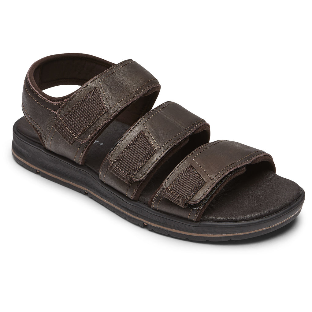 Rockport Herre Lucky Bay Kjole 3-bånds Sandal Brun