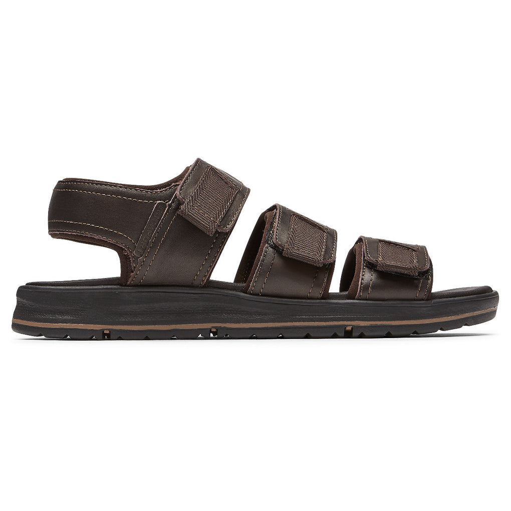 Rockport Herre Lucky Bay Kjole 3-bånds Sandal Brun