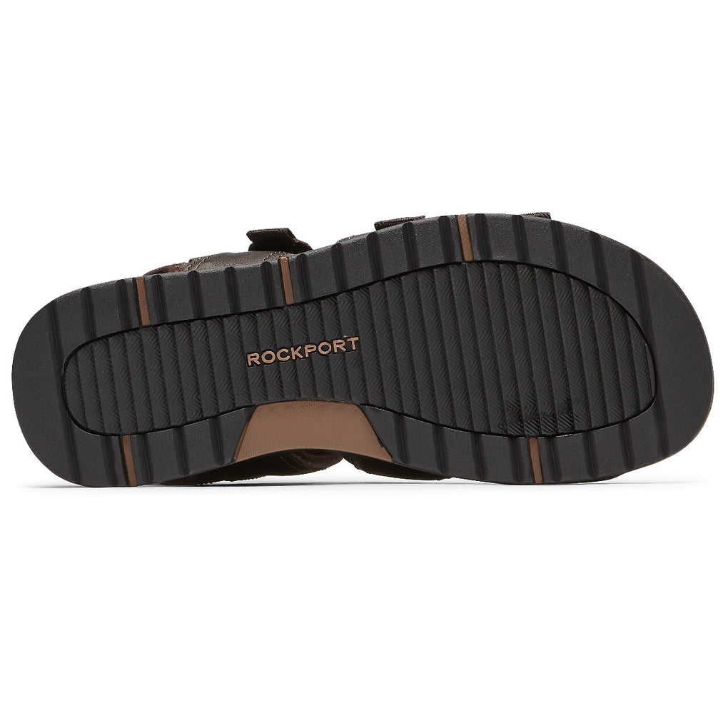 Rockport Herre Lucky Bay Kjole 3-bånds Sandal Brun