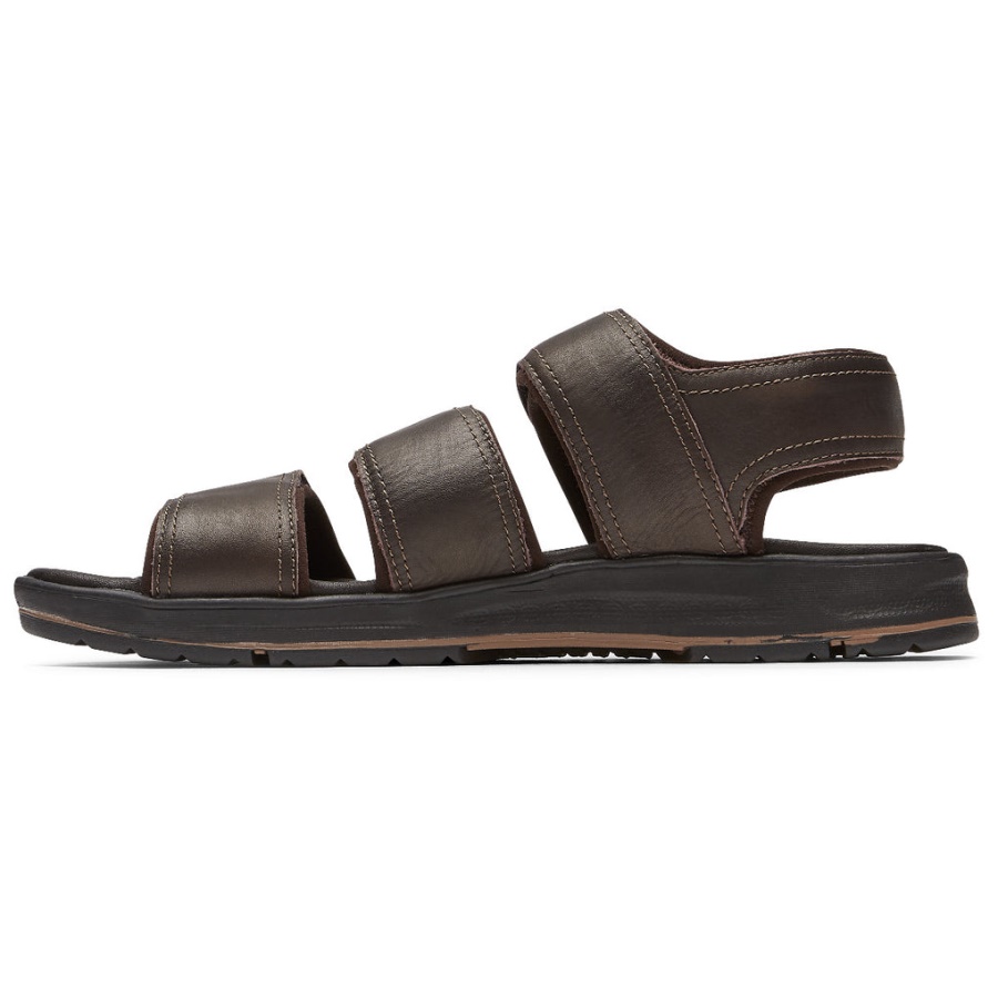 Rockport Herre Lucky Bay Kjole 3-bånds Sandal Brun