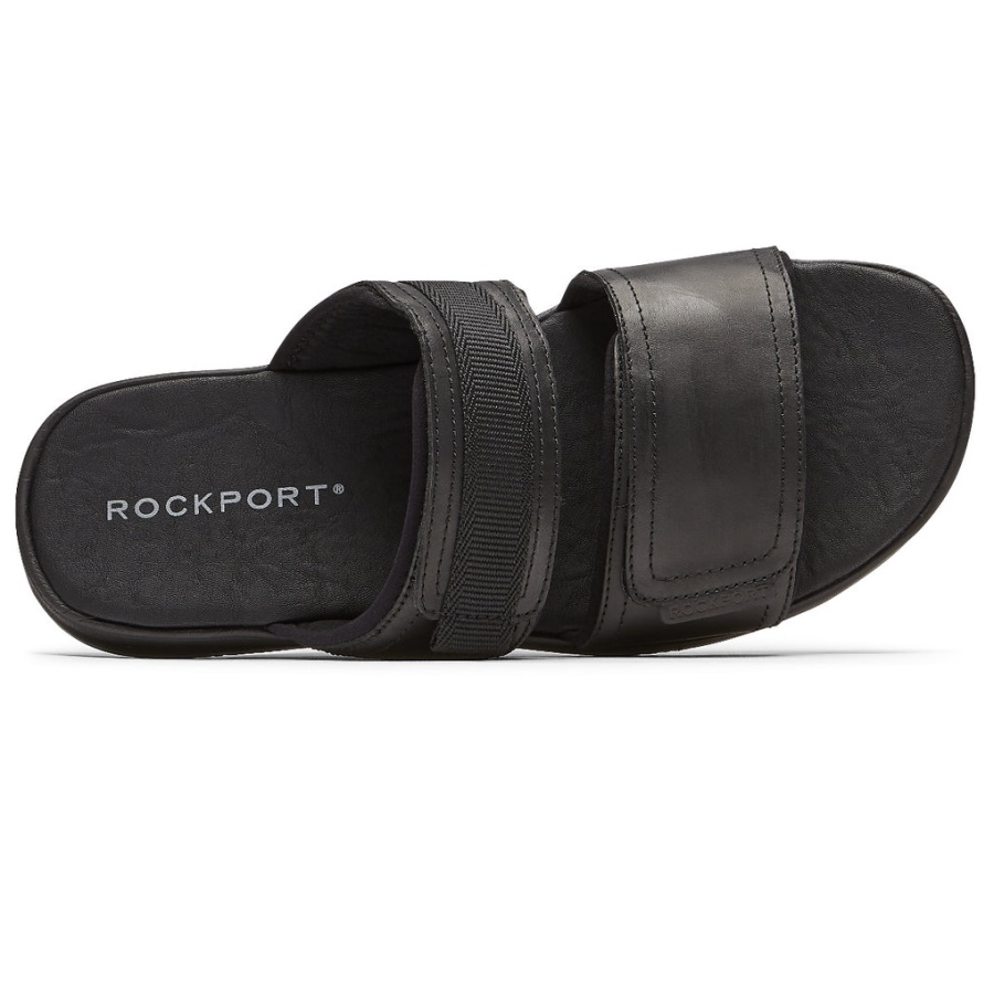 Rockport Herre Lucky Bay Dress Slide Black