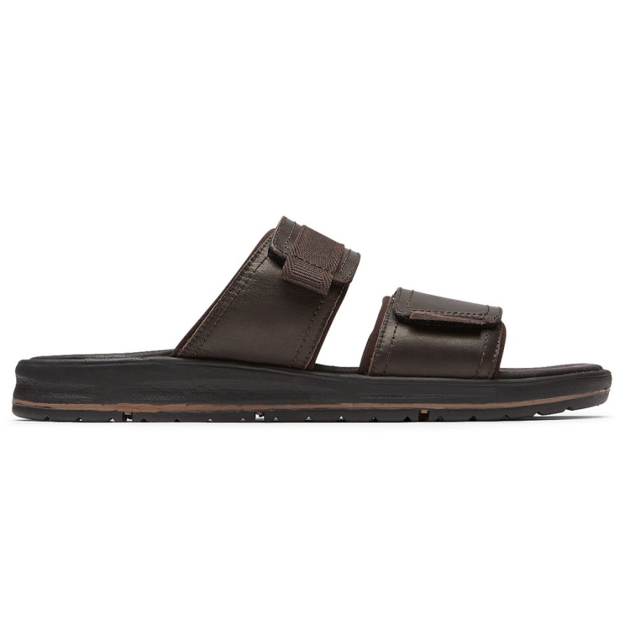 Rockport Herre Lucky Bay Kjole Slide Brun