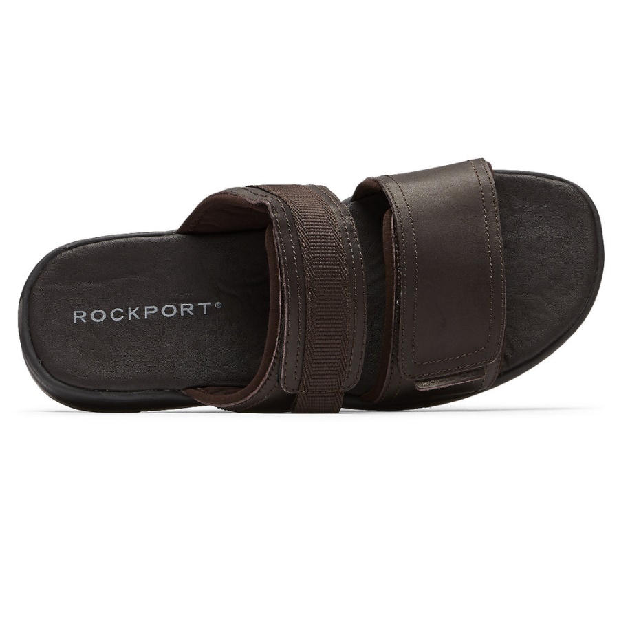 Rockport Herre Lucky Bay Kjole Slide Brun