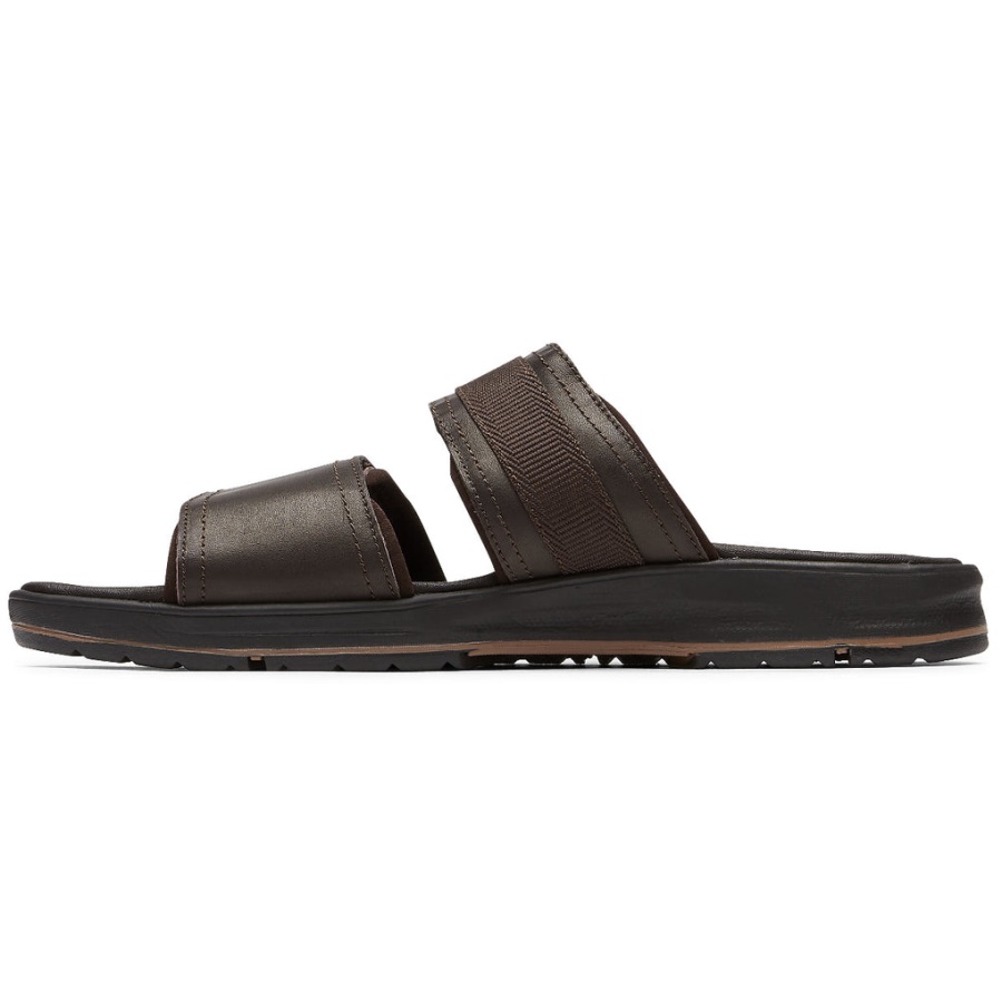 Rockport Herre Lucky Bay Kjole Slide Brun