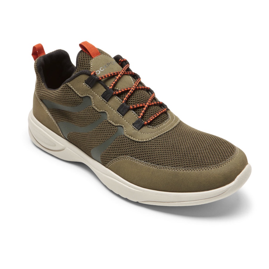 Rockport Menns Metrobane Ghillie Sneaker Skoggrønn Mesh