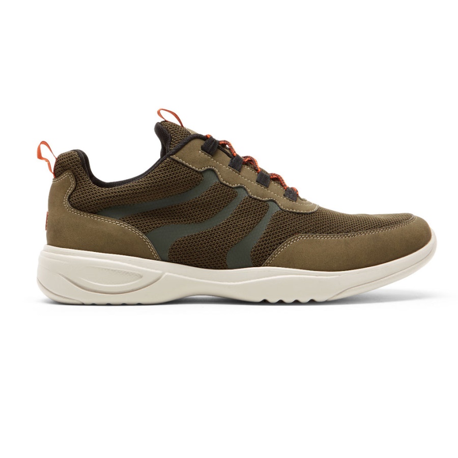 Rockport Menns Metrobane Ghillie Sneaker Skoggrønn Mesh