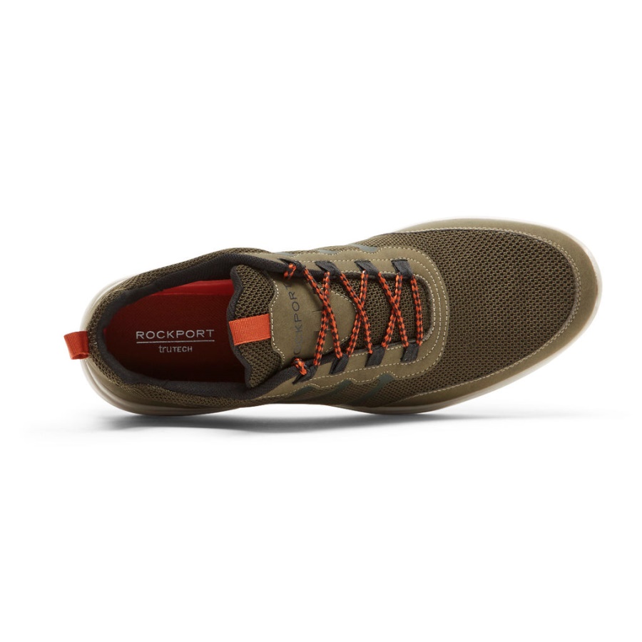 Rockport Menns Metrobane Ghillie Sneaker Skoggrønn Mesh