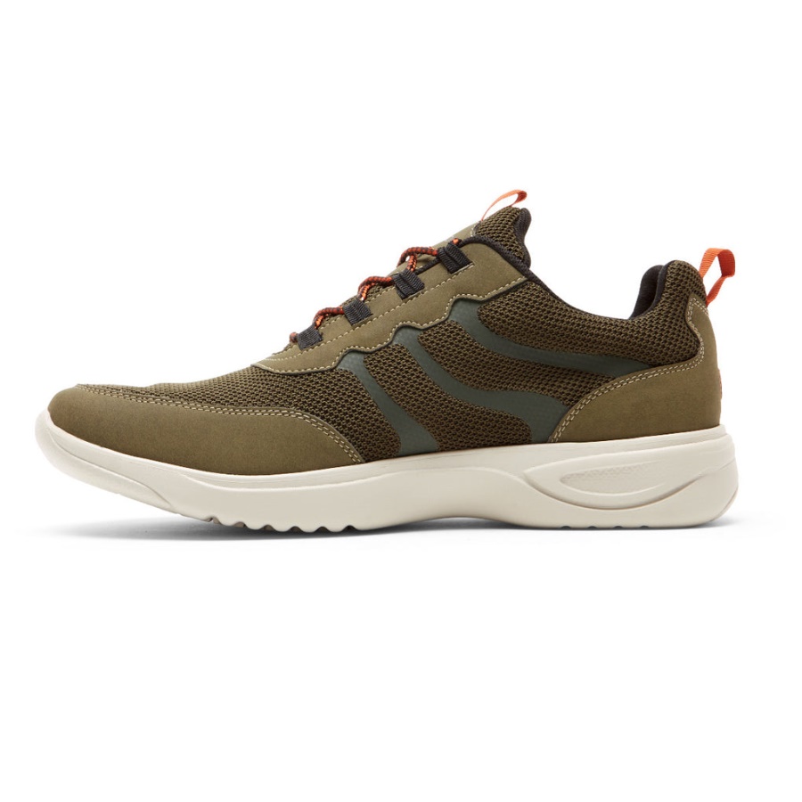 Rockport Menns Metrobane Ghillie Sneaker Skoggrønn Mesh