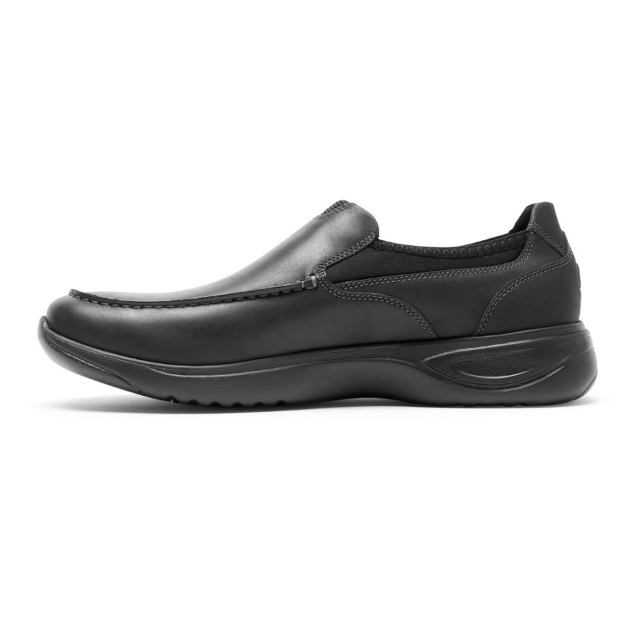 Rockport Menns Metrobane Slip-on Svart Skinn