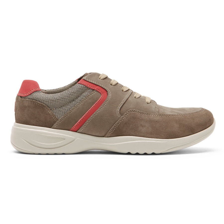 Rockport Menn Metro Path Sneaker Breen Nubuck Semsket Skinn